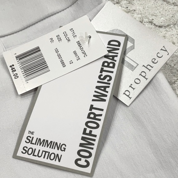 Prophecy women’s while slim fit without zipper, two pockets size 12 - Picture 6 of 15